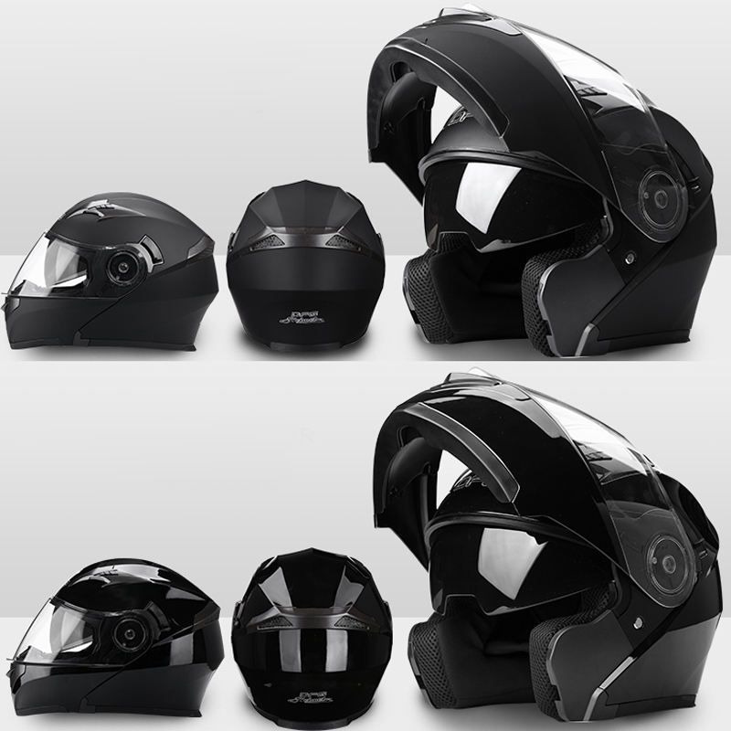What are the different shapes of motorcycle helmets?
