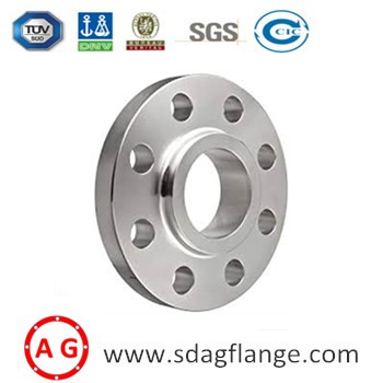 How do you attach a flange to a pipe?
