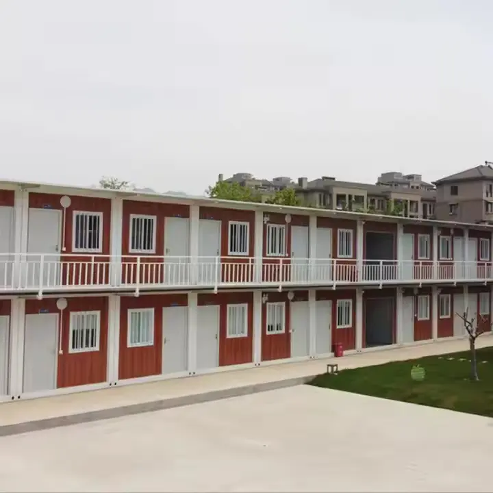 What materials are commonly used in the construction of flat pack container houses?