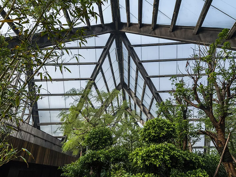Steel frame building